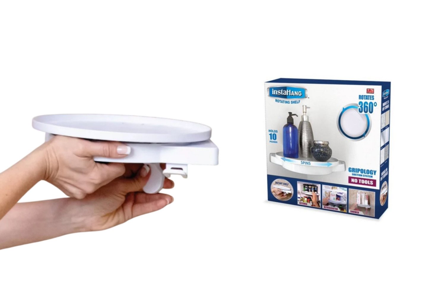 360° Rotating Corner Shelf and Versatile Organizer