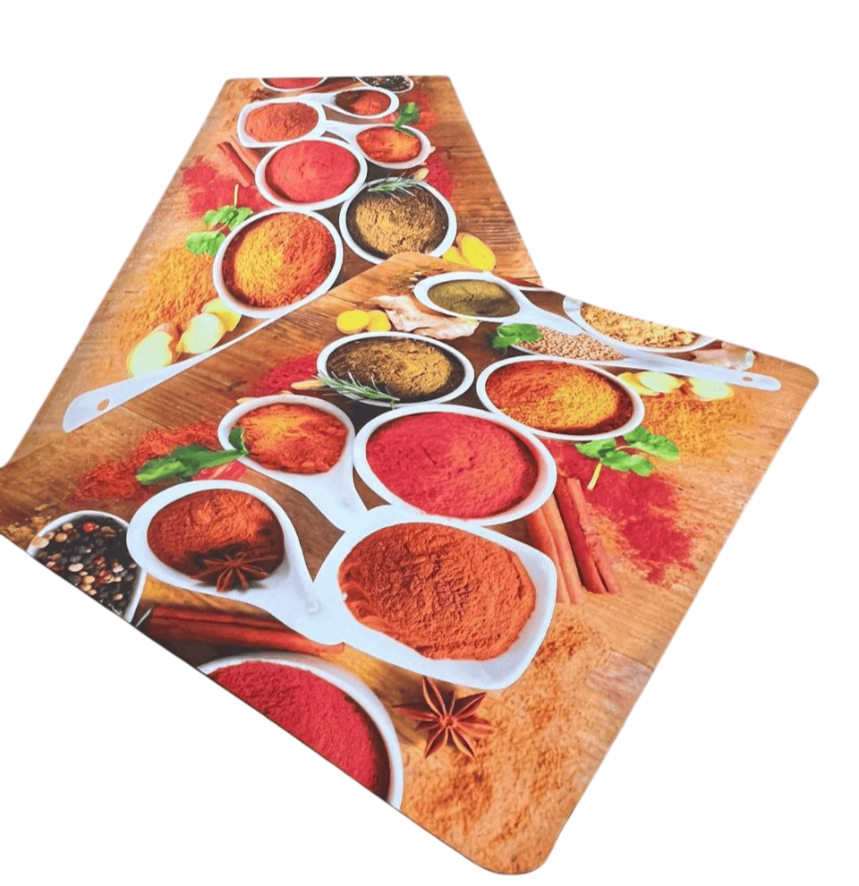 2-Piece Non-Slip 3D Printed Kitchen Mat Set