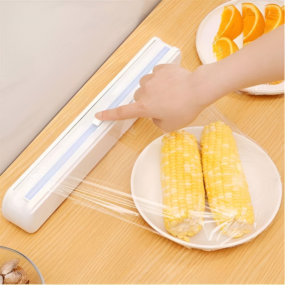 Professional Cling Film & Aluminum Foil Dispenser with Slide Cutter