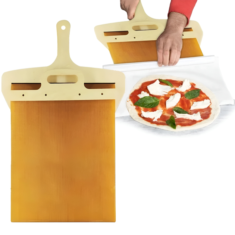 Sliding Pizza Peel with Integrated Conveyor Belt
