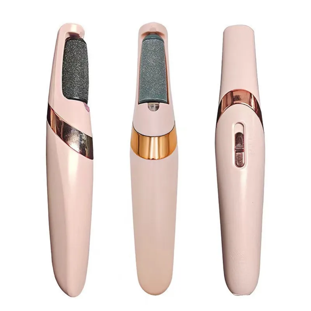 Professional Electronic Pedicure Tool: Rechargeable Foot File with Dual Speeds & 2 Replacement Heads