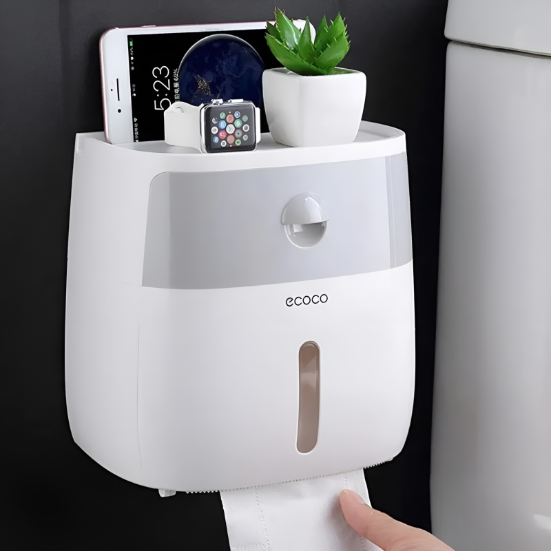Wall-Mounted Waterproof Tissue Box & Paper Dispenser