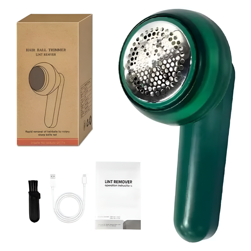 Cordless Fabric Shaver and High Efficiency Lint Collector