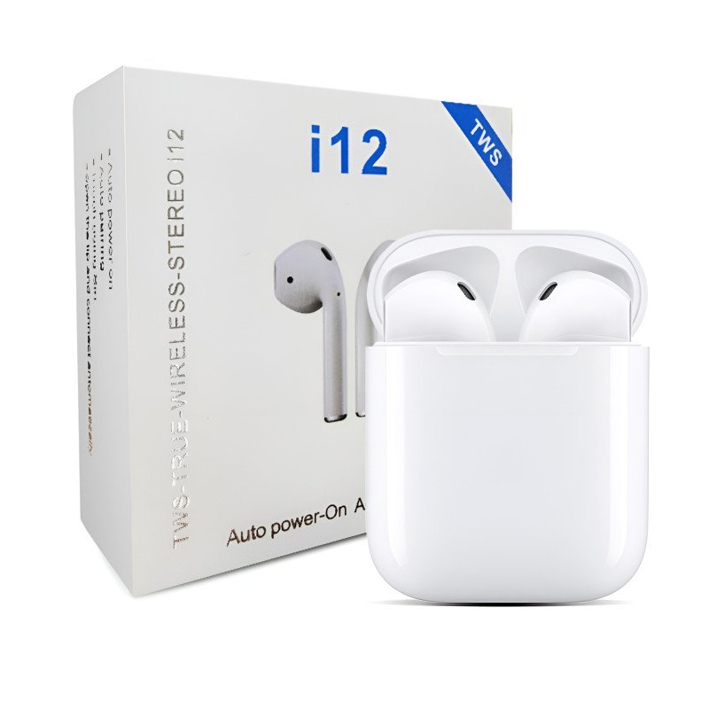 i12 TWS Wireless Bluetooth Earbuds with Magnetic Charging Case