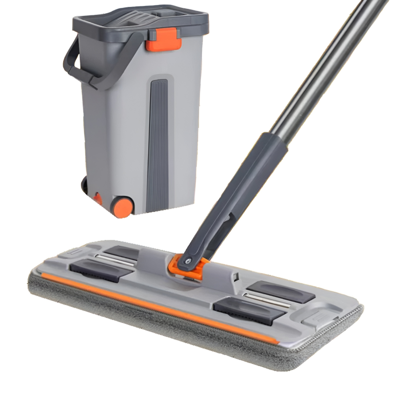 S6 Mop Scratch Cleaning System with Double-Barrel Bucket