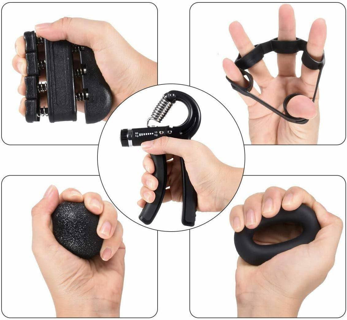5-in-1 Hand Grip Strengthener & Forearm Exerciser Workout Kit