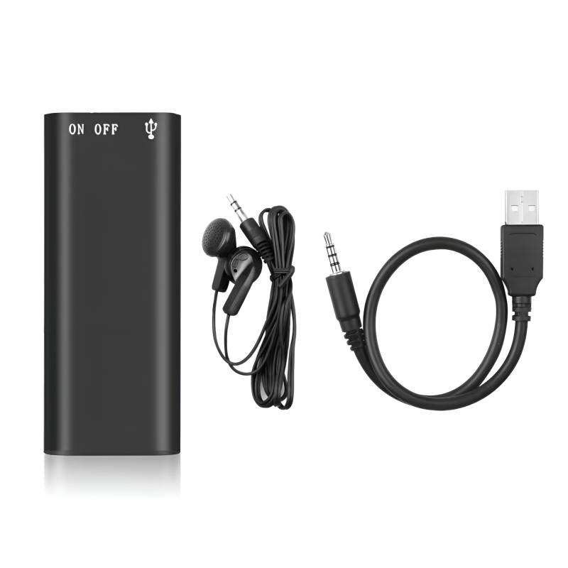 3-in-1 Mini Digital Voice Recorder & MP3 Player