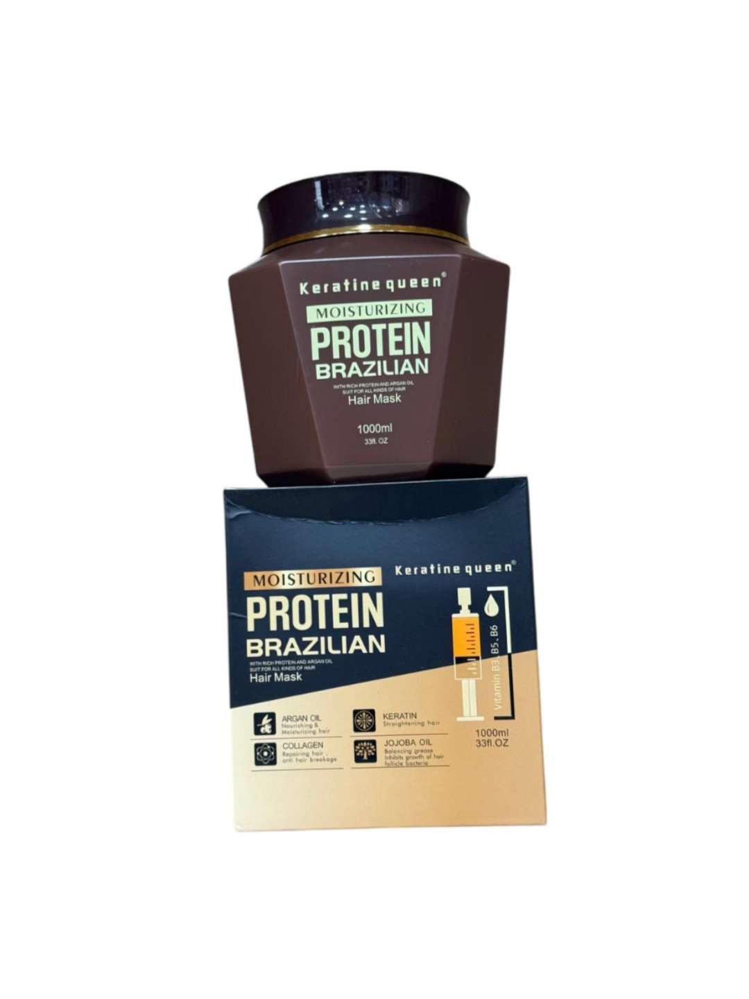 Keratine Queen Moisturizing Protein Brazilian Hair Care Set