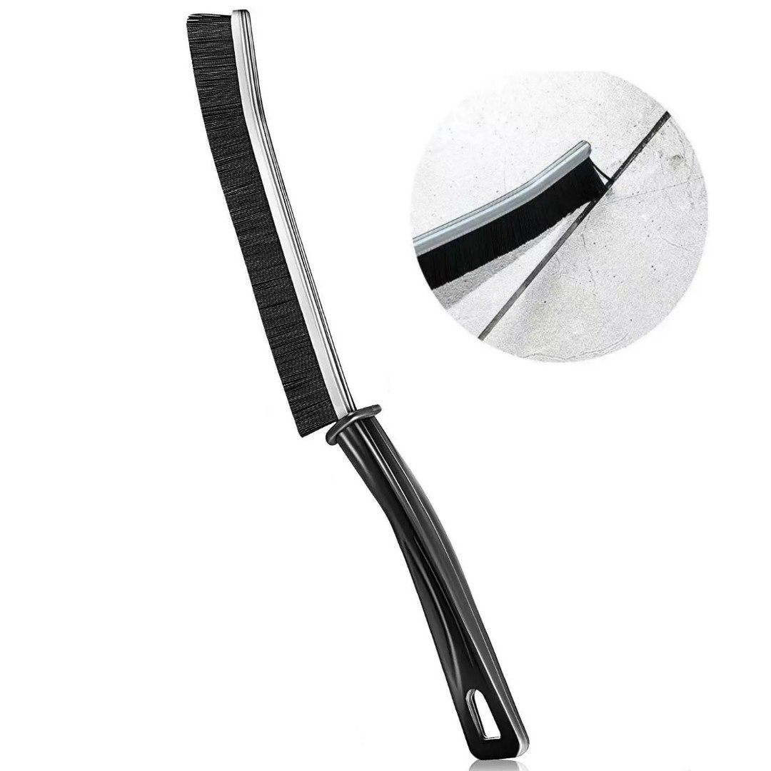 Hard-Bristled Crevice Cleaning Brush for Deep Gaps
