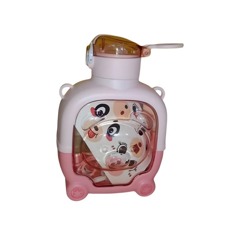 Creative Camera-Style Kids Water Bottle with Shoulder Strap