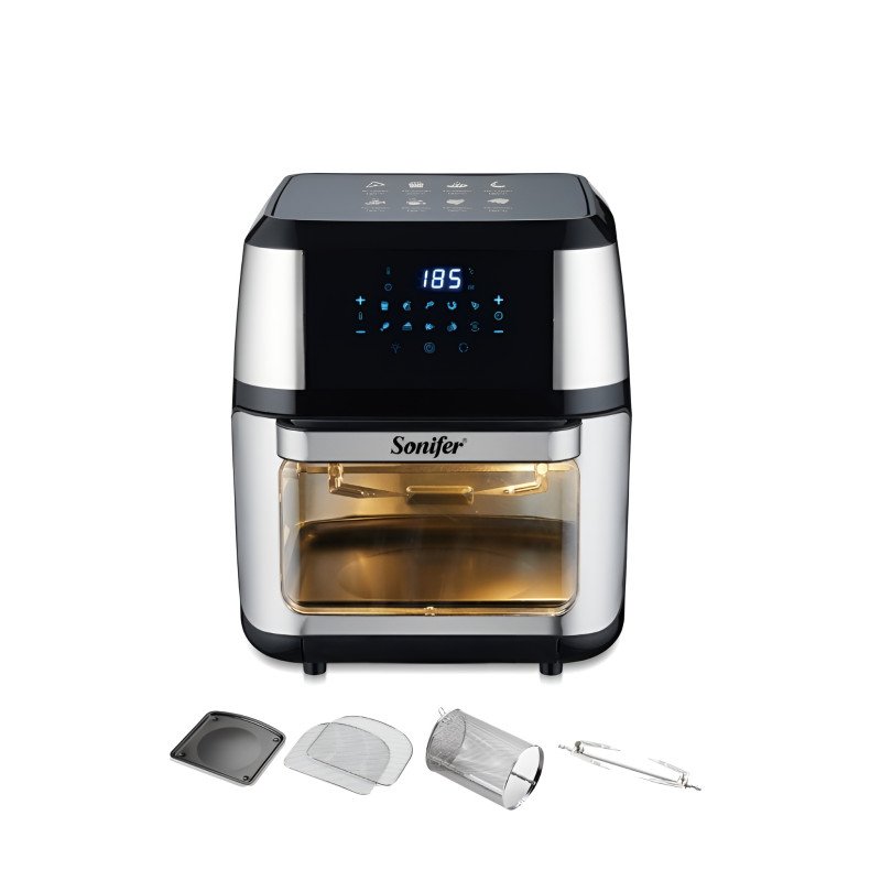 12L Large Capacity Digital Air Fryer and Rotisserie Oven (1800W)