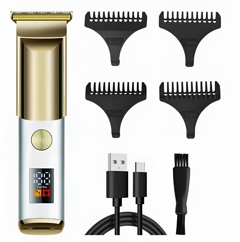 WLEX E-8063 Professional Hair Trimmer with Digital Display and USB Charging