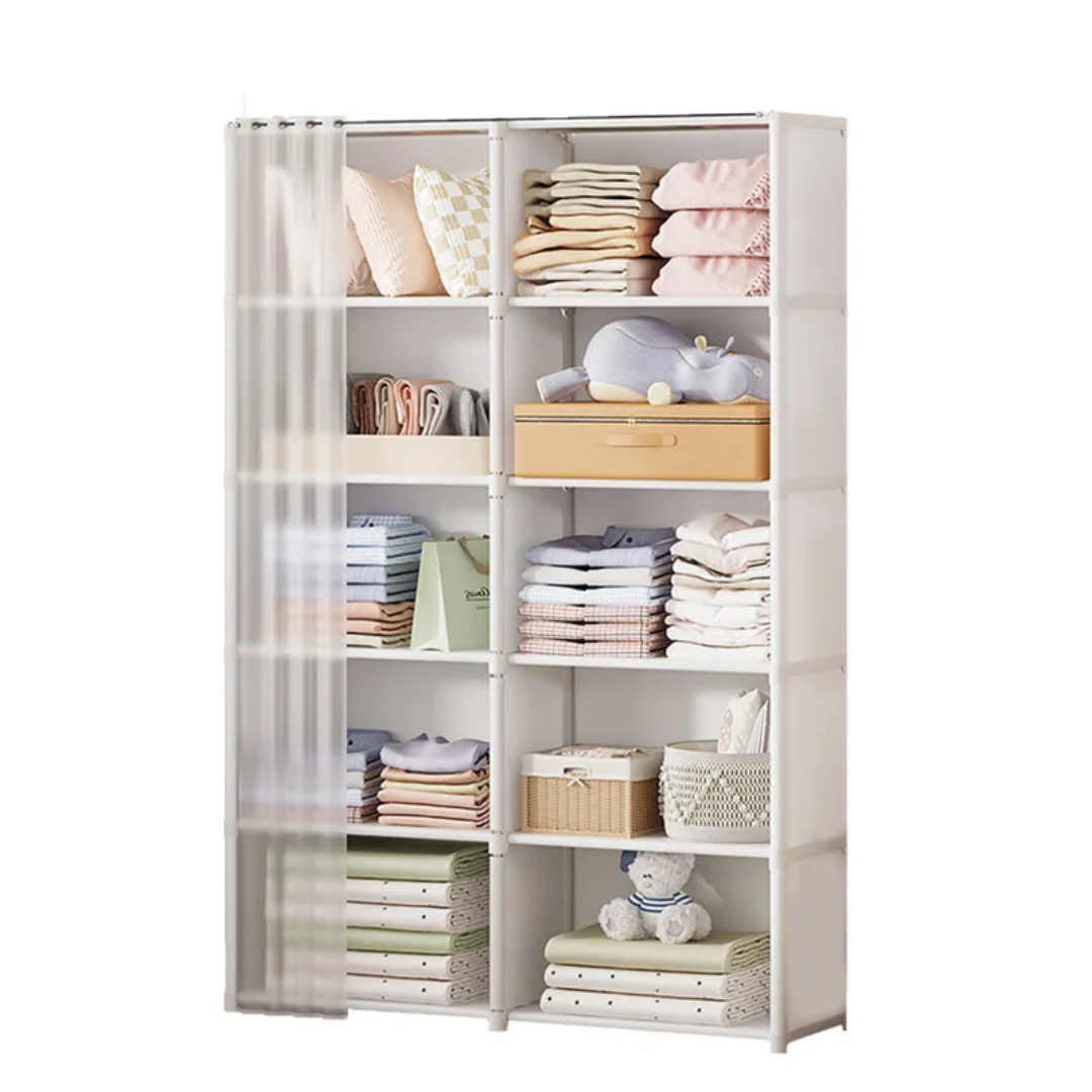 10-Compartment Portable Multi-Purpose Wardrobe Organizer