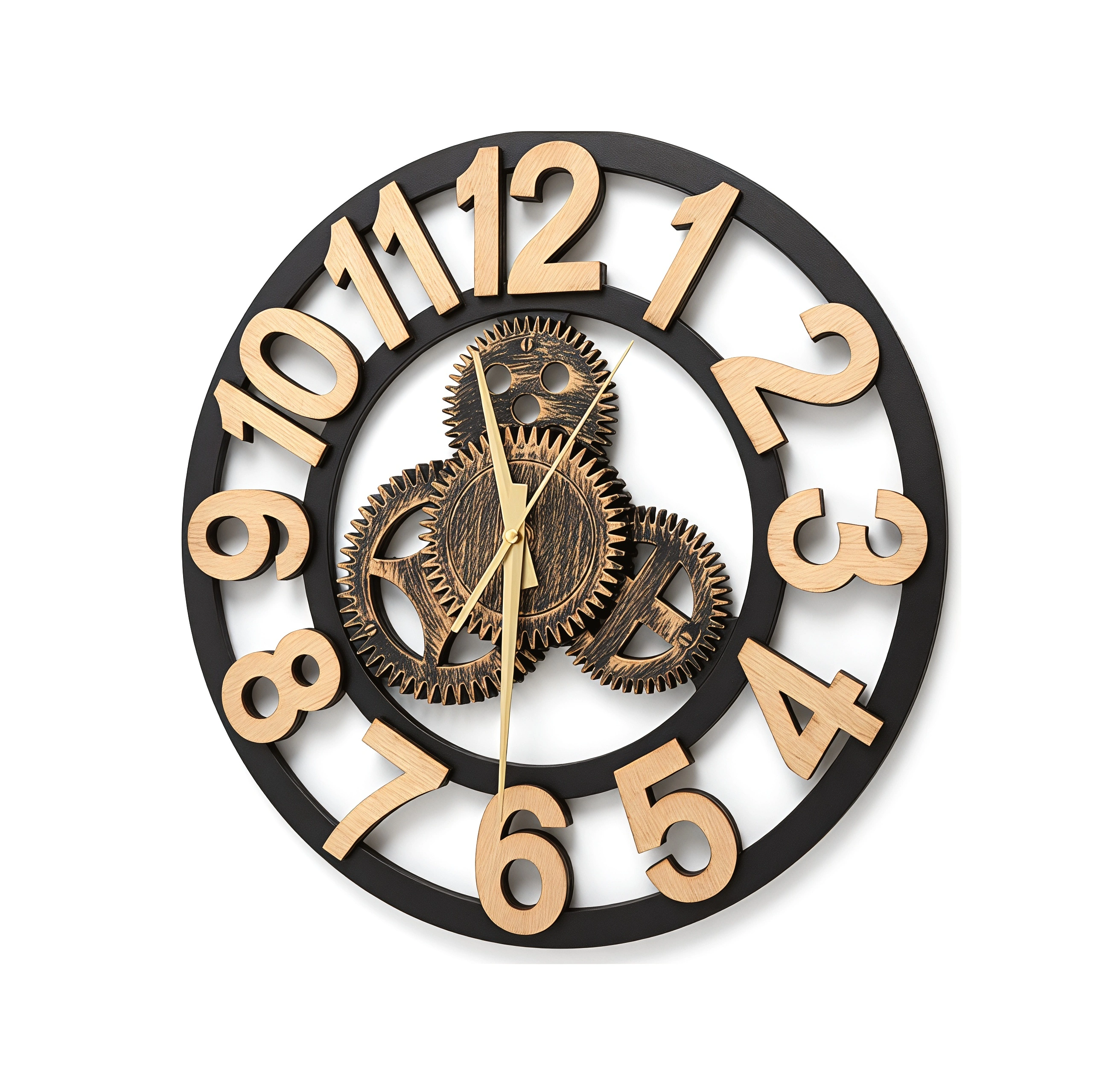 Large Steampunk Gear Wall Clock