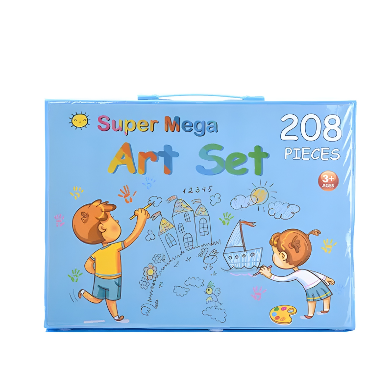 Super Mega Art Set for Kids with 208 Pieces