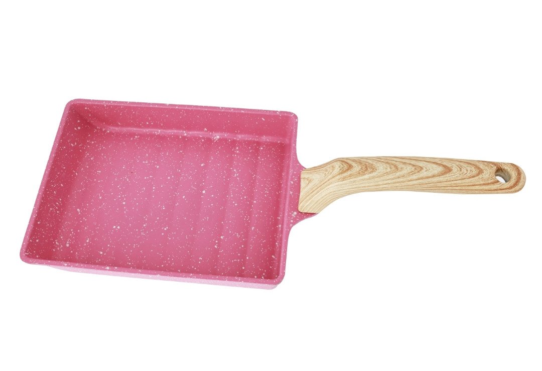 Japanese Tamagoyaki Egg Pan with Wood-Effect Handle