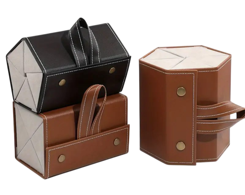 6-Slot Foldable Travel Eyewear Organizer & Wall Hanging Display Case