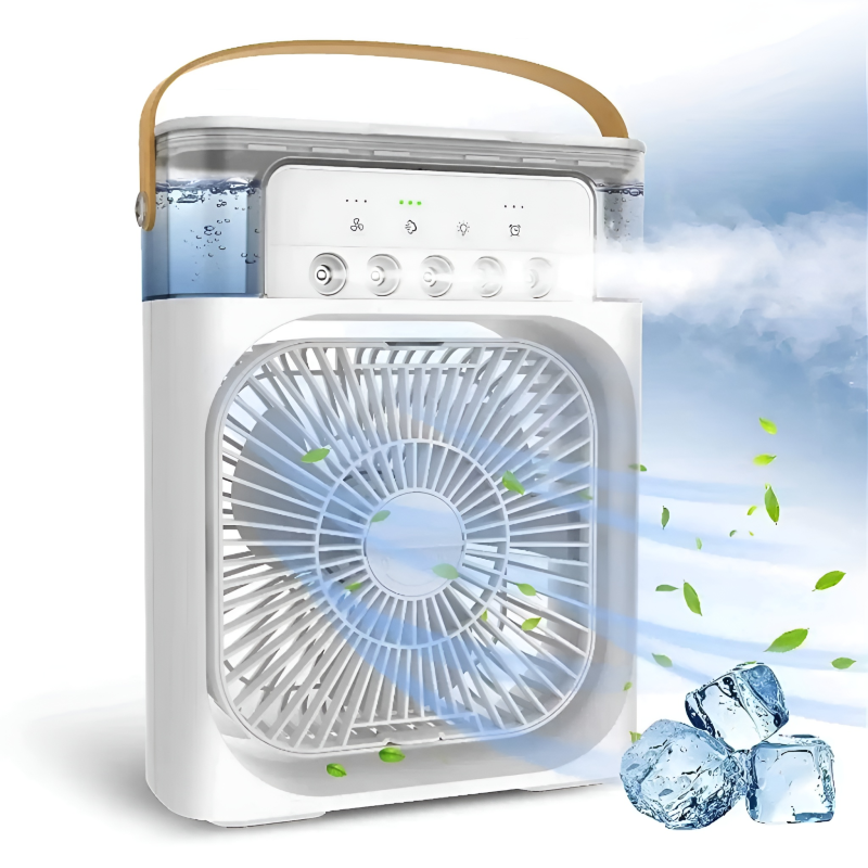 Portable Air Cooler Fan with Humidifier & LED Night Light