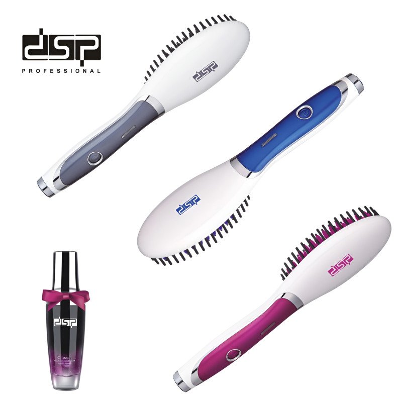 Professional Electric Hair Straightener Brush with Digital Display