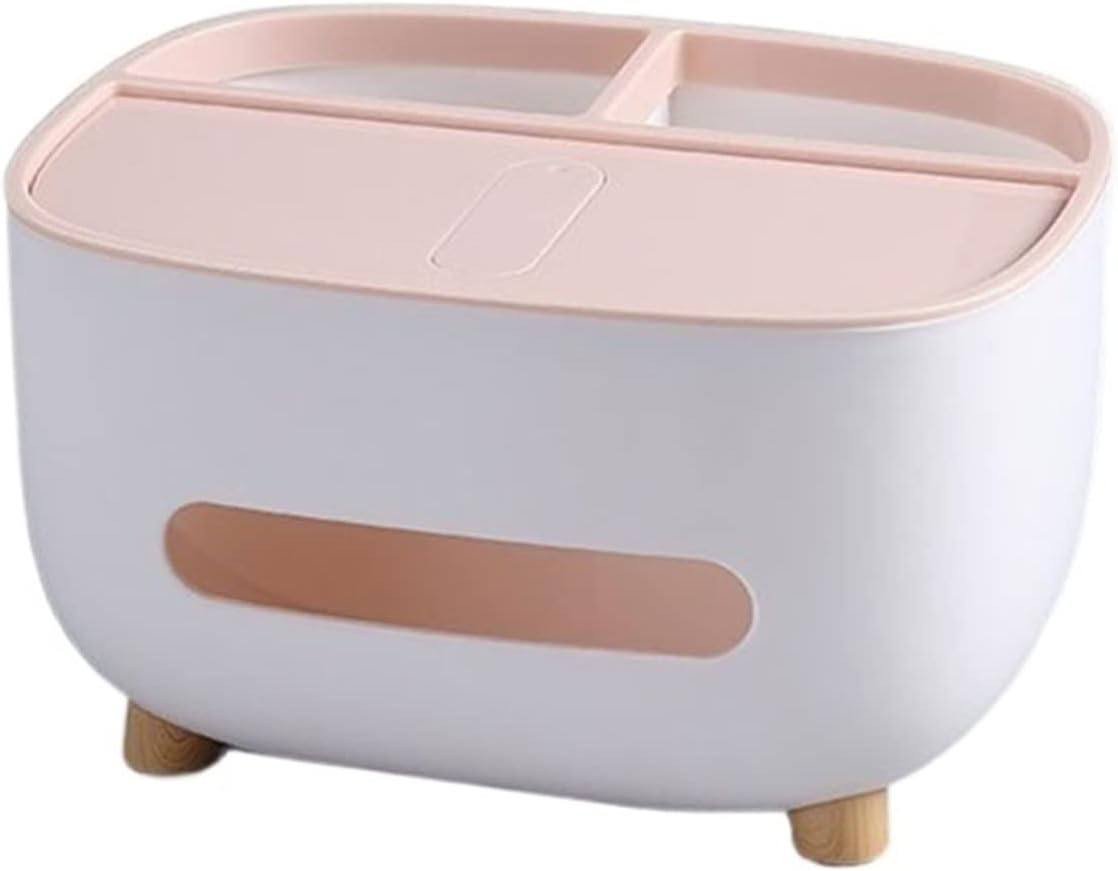 Modern 2-in-1 Tissue Box & Desktop Organizer