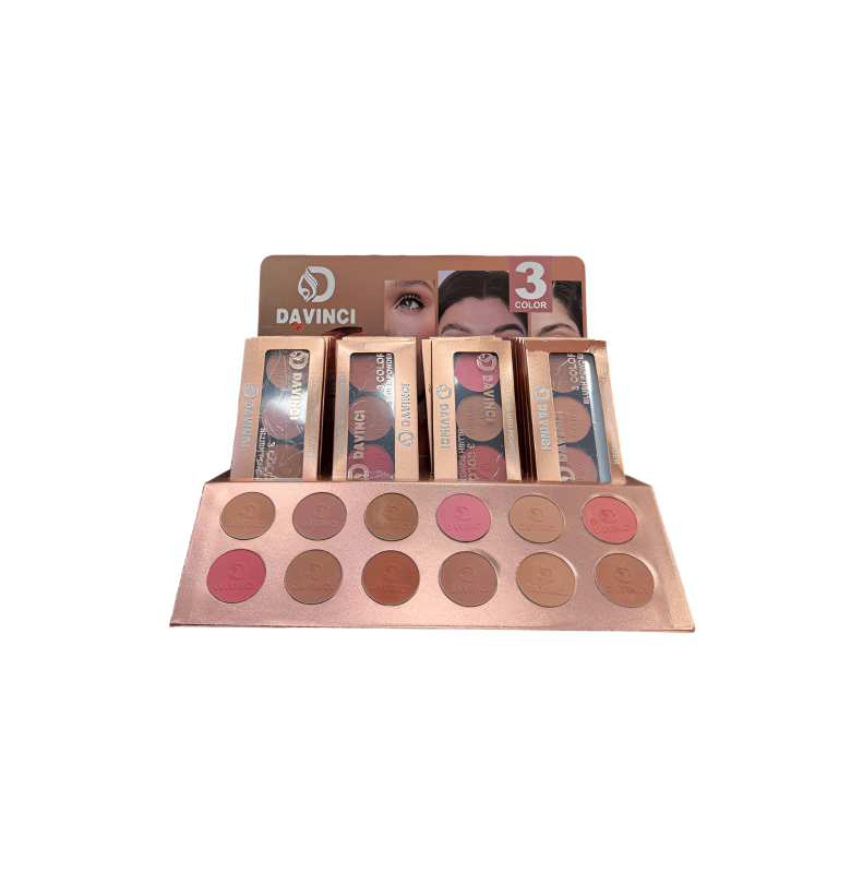 Davinci 3 Color Blush Powder Palette