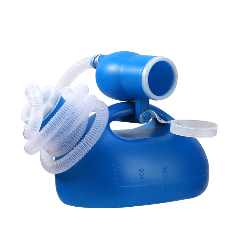 2-in-1 Portable Urinal Bottle with Extension Tube