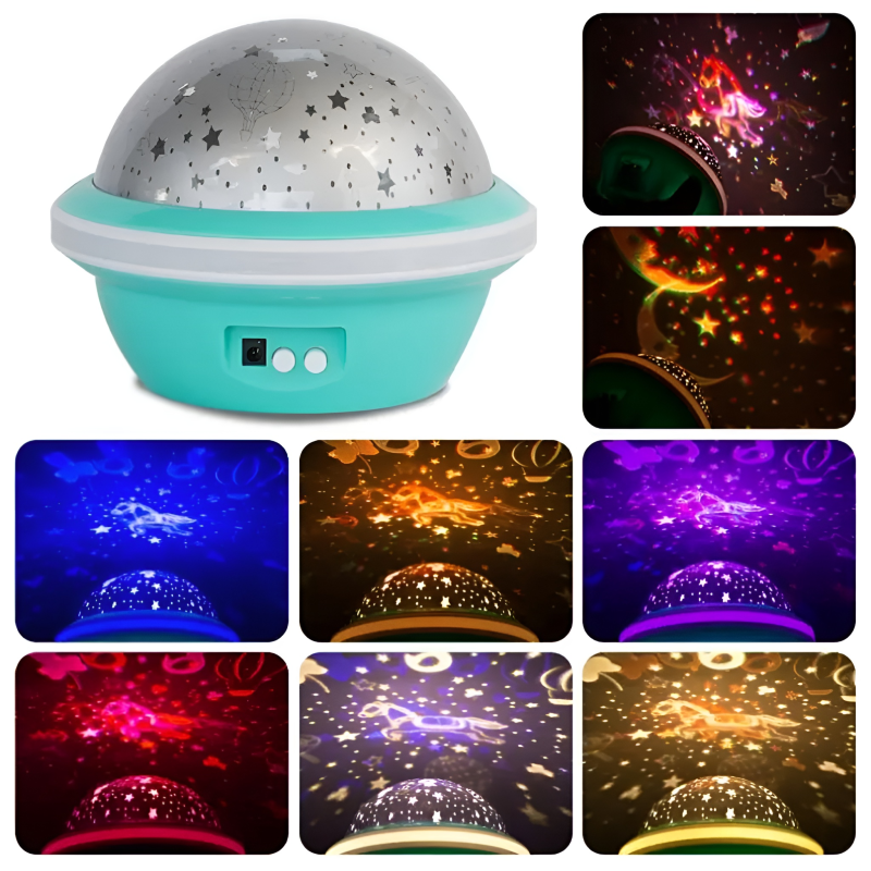 Starry Sky Galaxy Projector and UFO Night Light for Kids