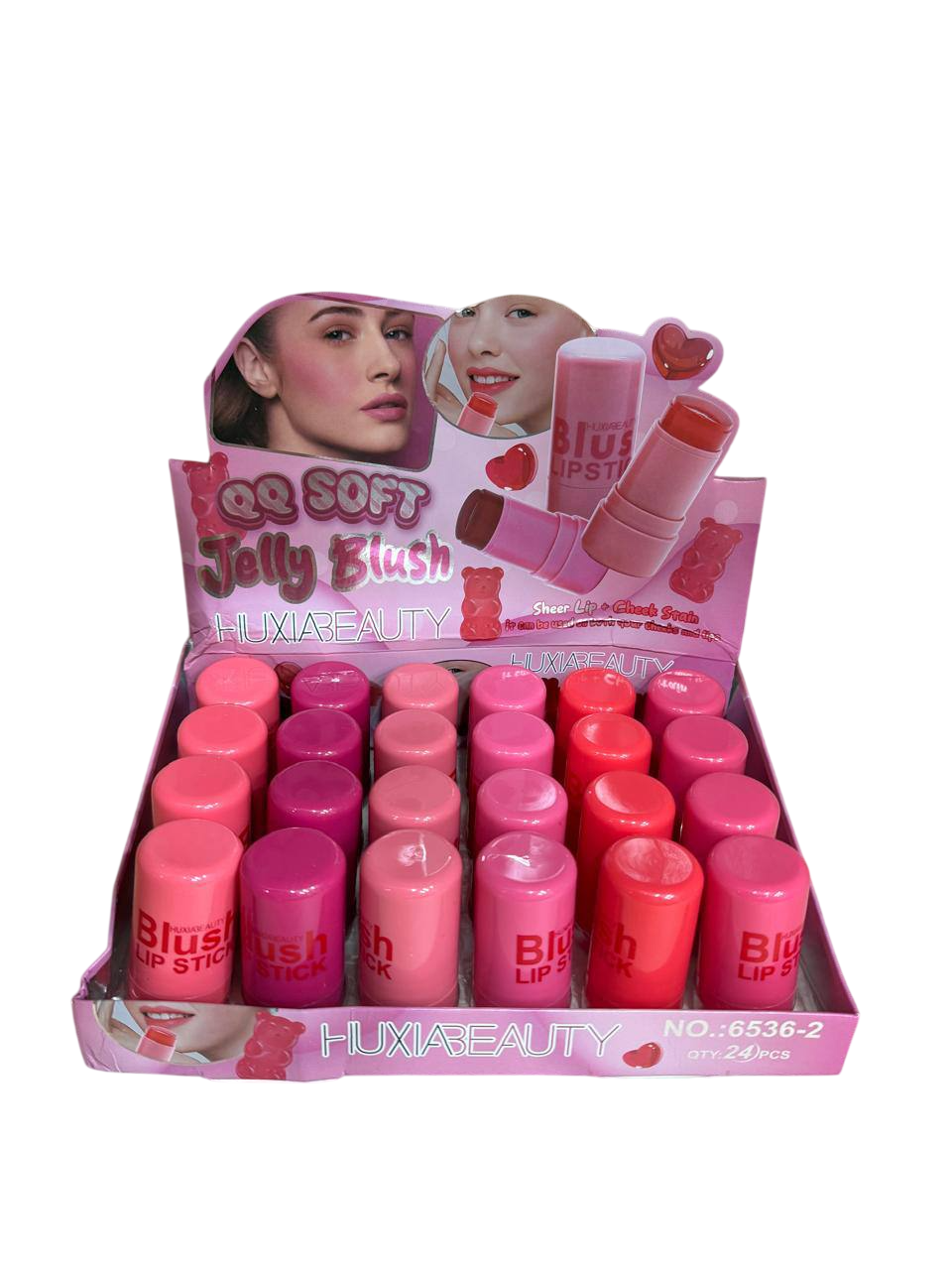 HUXIABEAUTY QQ Soft Jelly Blush & Lip Stain Stick