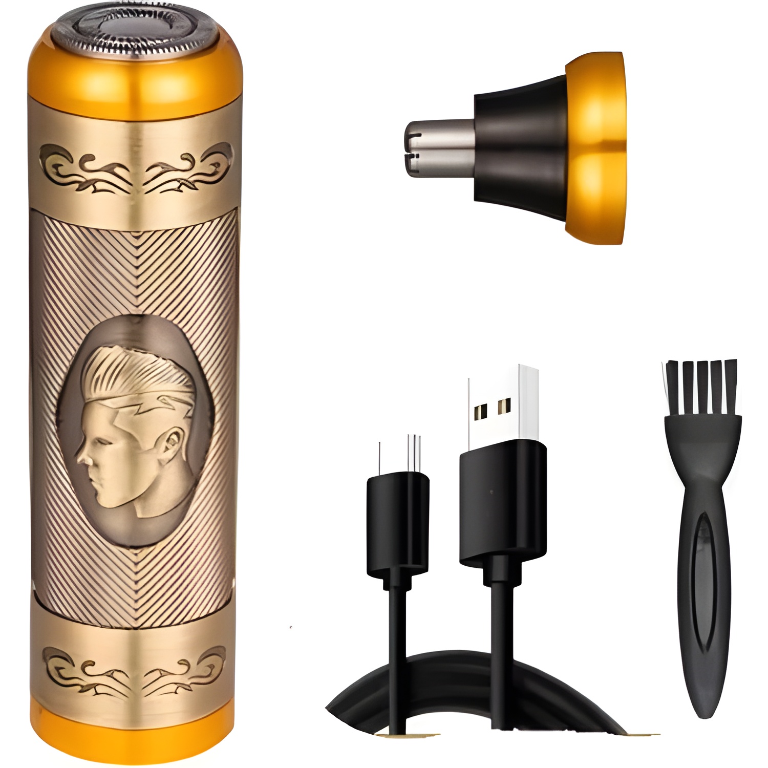 DALING DL-9225 Professional 2-in-1 Mini Shaver & Nose Trimmer Set