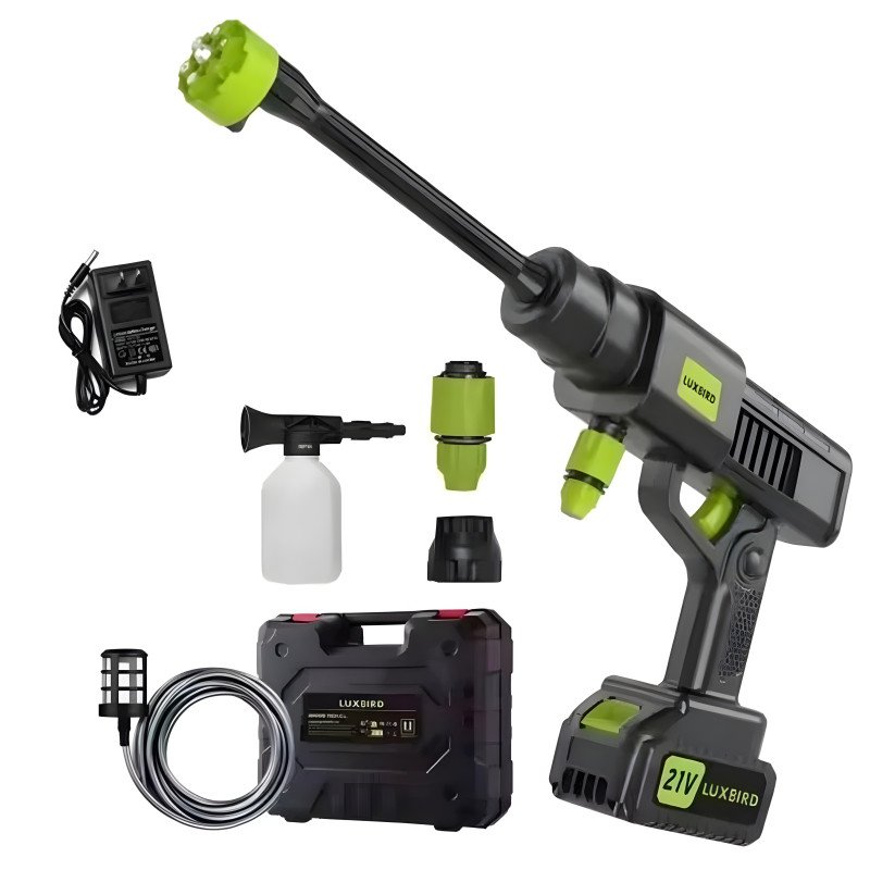 48V Cordless Pressure Washer with 6-in-1 Nozzle and Copper-Core Motor