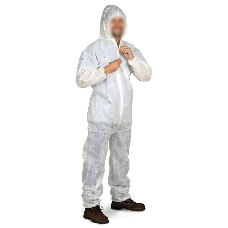 Waterproof Hooded Rain Suit and Protective Coverall