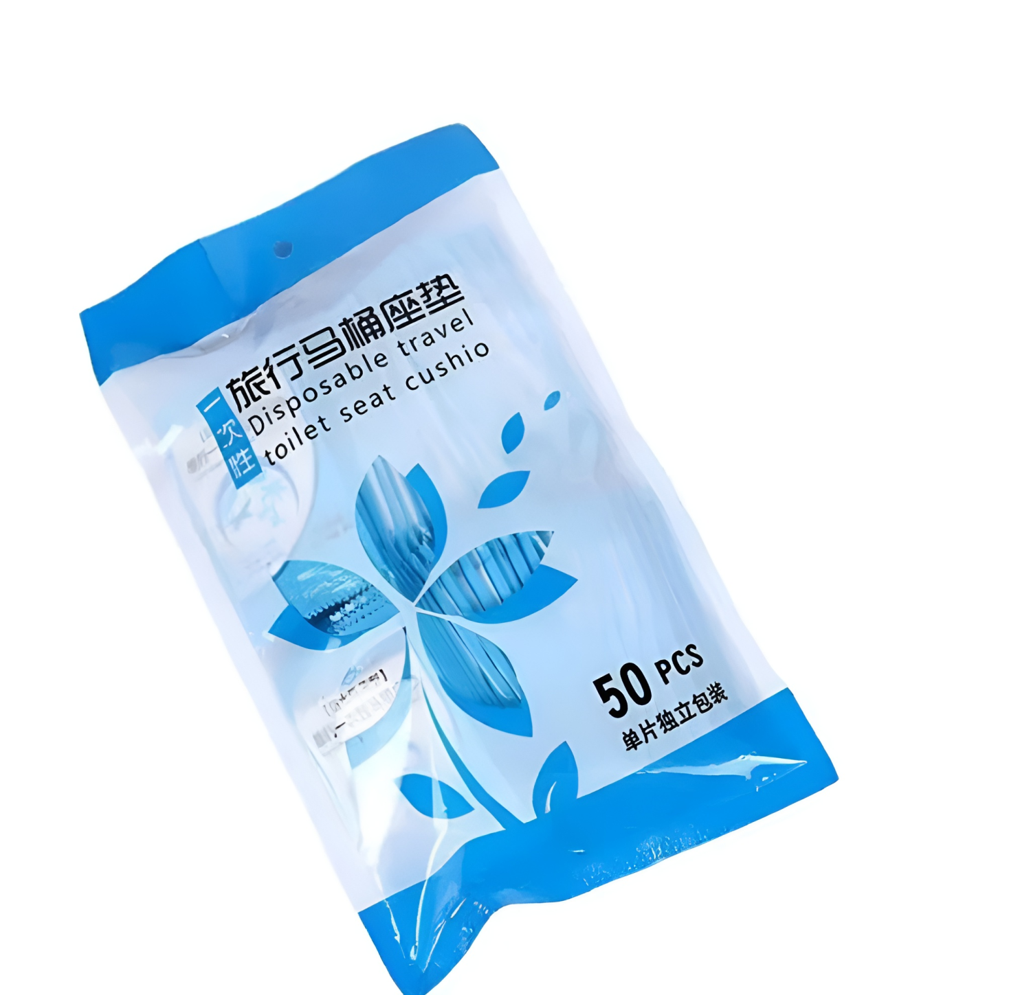 Disposable Travel Toilet Seat Cushions with 50 Pieces