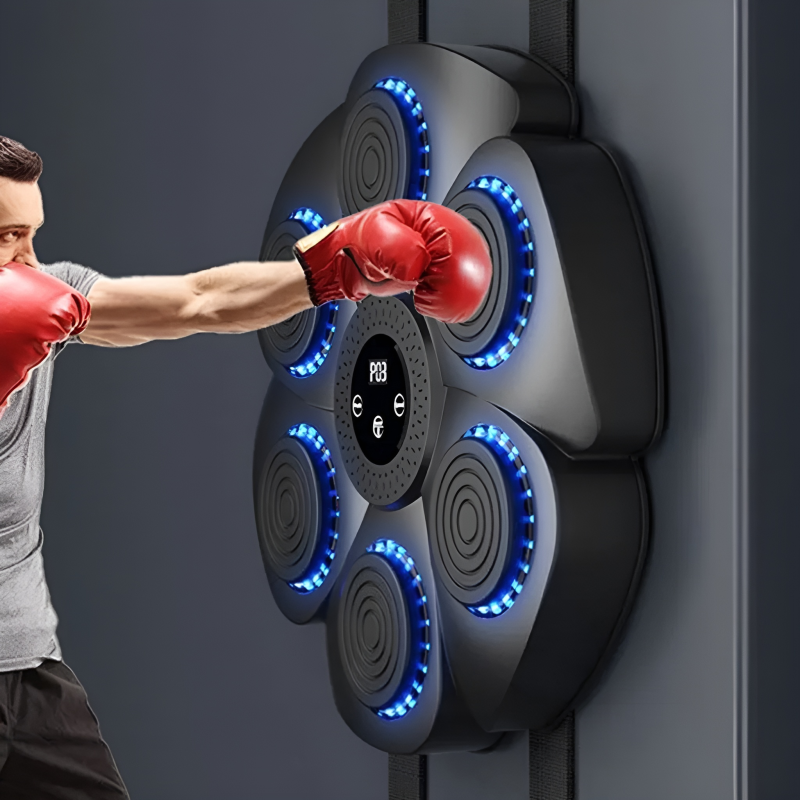 Smart Bluetooth Wall-Mounted Acoustic Boxing Machine with RGB Rhythm Lights