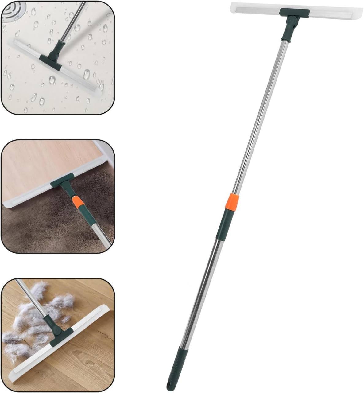 2-in-1 Multifunctional Silicone Floor Squeegee & Window Scraper