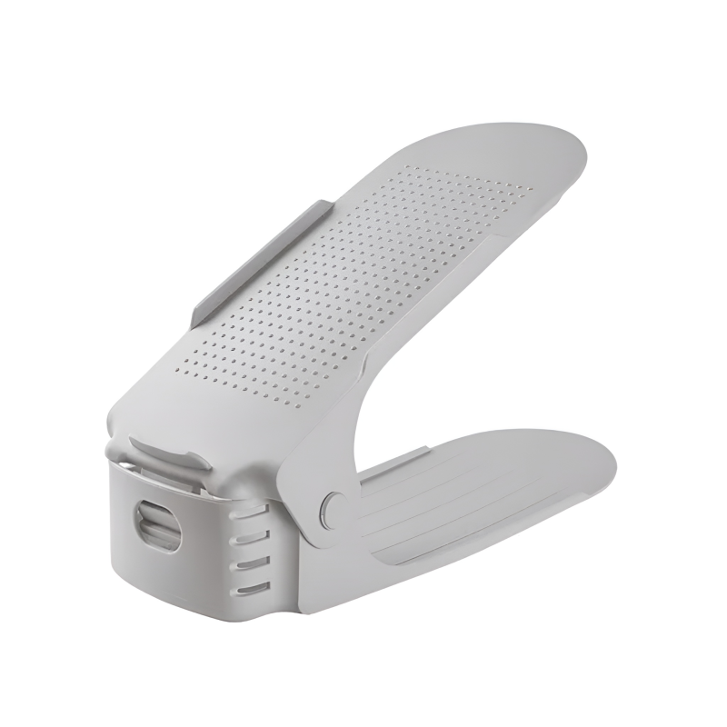 Adjustable Height Shoe Stacker Double Layer Storage Rack