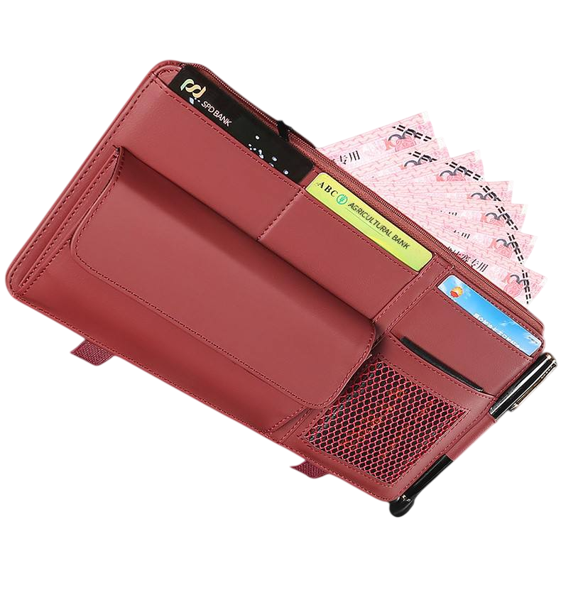 Car Sun Visor Organizer & Glasses Holder