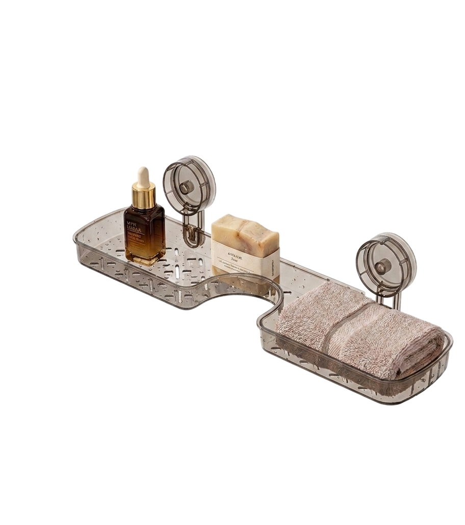 Behind-the-Faucet Bathroom Shelf Organizer